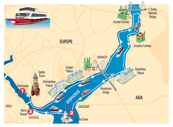 Bosphorus Boat Sightseeing Tour – Istanbul Cruise
